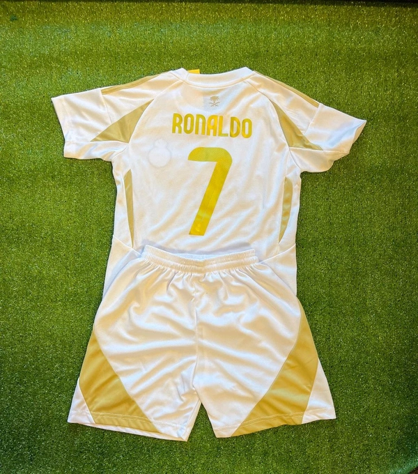 RONALDO 24/25 3RD KIT AL NASSR WIRH SHORTS - White, XS