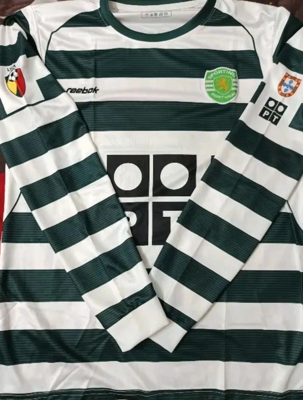 RONALDO SPORTING JERSEY FULL SLEEVES - Green, M