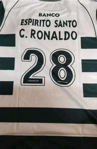 RONALDO SPORTING JERSEY FULL SLEEVES - Green, M