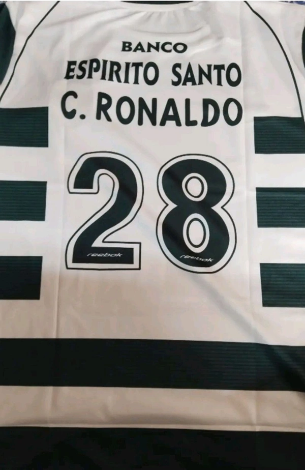 RONALDO SPORTING JERSEY FULL SLEEVES - Green, M
