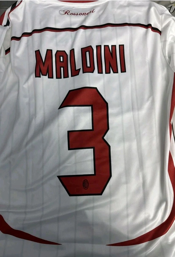 AC MILAN RETRO JERSEY 2006 FULL SLEEVES - Guardsman Red, M