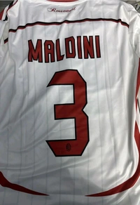 AC MILAN RETRO JERSEY 2006 FULL SLEEVES - Guardsman Red, L