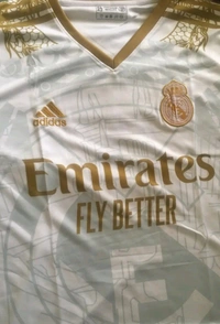 REAL MADRID JERSEY CUSTOM  - White, XL