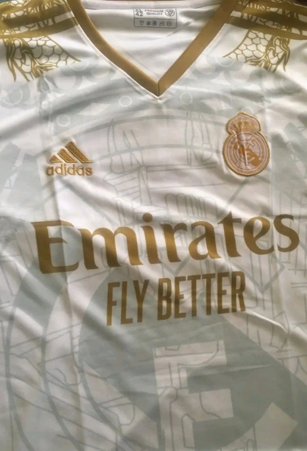 REAL MADRID JERSEY CUSTOM  - White, XL