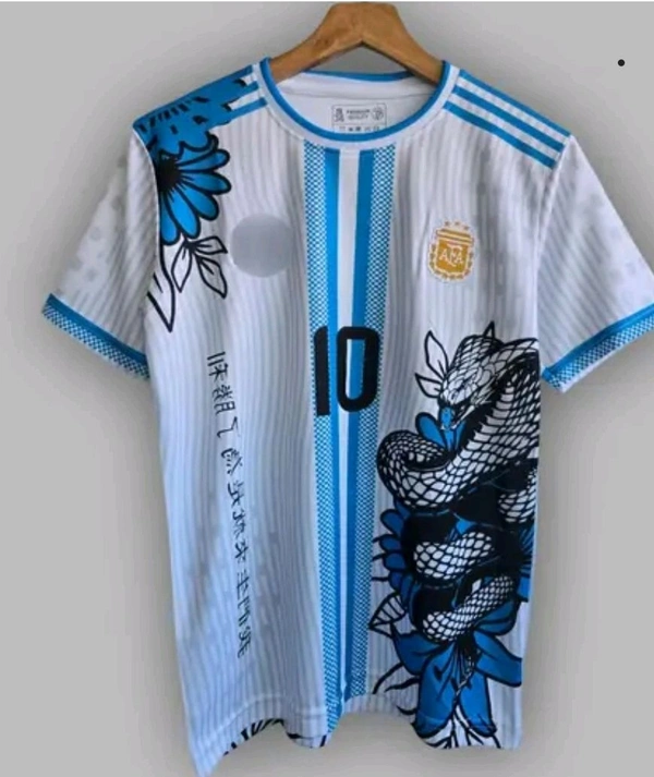 Messi CUSTOM MADE JERSEY  - Royal Blue, M