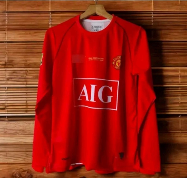 RONALDO 2008 JERSEY FOR MENS FULL SLEEVES  - Red, S