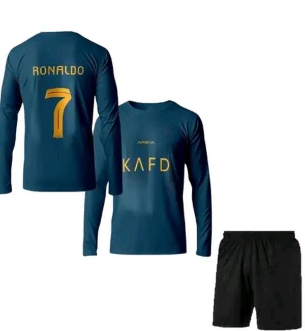 RONALDO FULL SLEVES WITH SHORTS  - Dark Blue, 15-16