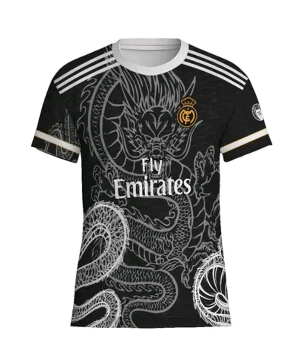 REAL MADRID DRAGON JERSEY  - Black, XL