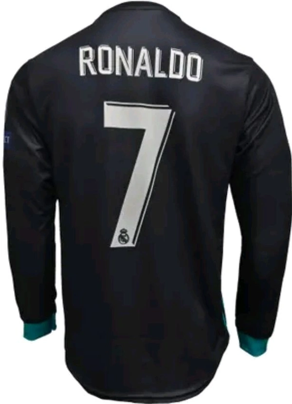 RONALDO 2017/18 AWAY KIT FULL SLEEVES - Navy Blue, M