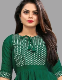 Womsn Frock Girl Cloth Cotton Froq western dress for women
Name: western dress for women
Fabric: Viscose Rayon
Sleeve Length: Three-Quarter Sleeves
Pattern: Embroidered
Net Quantity (N): 1
Sizes:
S, M, L, XL, XXL
A good quality dress for women. It will give them a classy and comfort look.This is designed as per the latest trends to keep you in sync with high fashion    - L