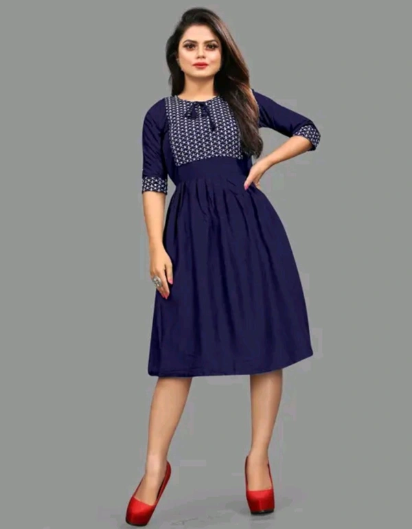 Womsn Frock Girl Cloth Cotton Froq western dress for women
Name: western dress for women
Fabric: Viscose Rayon
Sleeve Length: Three-Quarter Sleeves
Pattern: Embroidered
Net Quantity (N): 1
Sizes:
S, M, L, XL, XXL
A good quality dress for women. It will give them a classy and comfort look.This is designed as per the latest trends to keep you in sync with high fashion    - M