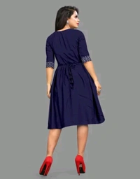 Womsn Frock Girl Cloth Cotton Froq western dress for women
Name: western dress for women
Fabric: Viscose Rayon
Sleeve Length: Three-Quarter Sleeves
Pattern: Embroidered
Net Quantity (N): 1
Sizes:
S, M, L, XL, XXL
A good quality dress for women. It will give them a classy and comfort look.This is designed as per the latest trends to keep you in sync with high fashion    - M