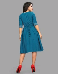 Womsn Frock Girl Cloth Cotton Froq western dress for women
Name: western dress for women
Fabric: Viscose Rayon
Sleeve Length: Three-Quarter Sleeves
Pattern: Embroidered
Net Quantity (N): 1
Sizes:
S, M, L, XL, XXL
A good quality dress for women. It will give them a classy and comfort look.This is designed as per the latest trends to keep you in sync with high fashion    - S