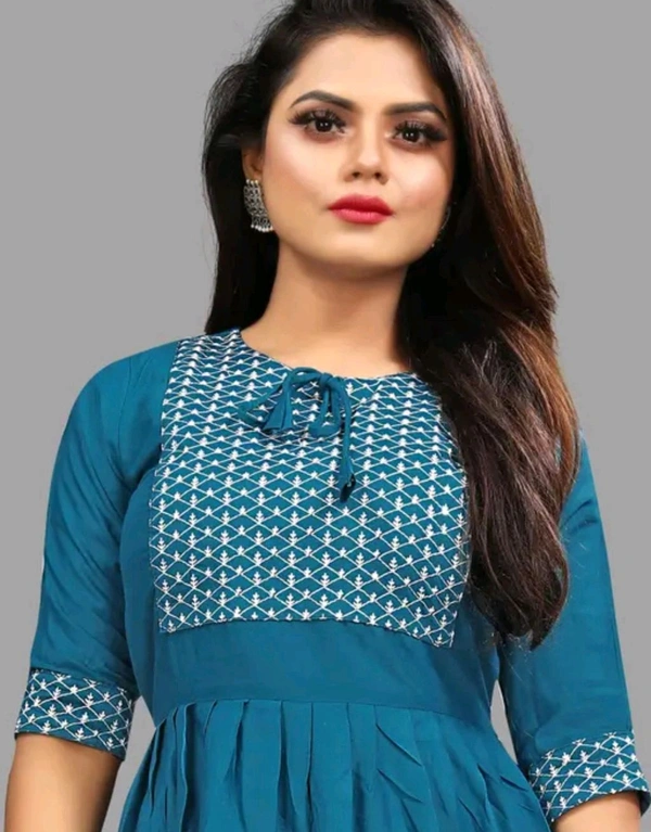 Womsn Frock Girl Cloth Cotton Froq western dress for women
Name: western dress for women
Fabric: Viscose Rayon
Sleeve Length: Three-Quarter Sleeves
Pattern: Embroidered
Net Quantity (N): 1
Sizes:
S, M, L, XL, XXL
A good quality dress for women. It will give them a classy and comfort look.This is designed as per the latest trends to keep you in sync with high fashion    - L