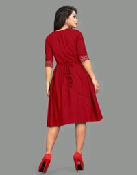 Womsn Frock Girl Cloth Cotton Froq western dress for women
Name: western dress for women
Fabric: Viscose Rayon
Sleeve Length: Three-Quarter Sleeves
Pattern: Embroidered
Net Quantity (N): 1
Sizes:
S, M, L, XL, XXL
A good quality dress for women. It will give them a classy and comfort look.This is designed as per the latest trends to keep you in sync with high fashion    - S