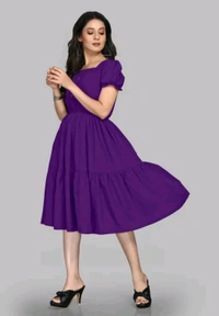 Purpal Parpal Cotton Frock Stylish Womsn Frock Girl Cloth Cotton Froq western dress for women
Name: western dress for women
Fabric: Viscose Rayon
Sleeve Length: Three-Quarter Sleeves
Pattern: Embroidered
Net Quantity (N): 1
Sizes:
S, M, L, XL, XXL
A good quality dress for women. It will give them a  - L