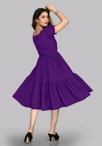 Purpal Parpal Cotton Frock Stylish Womsn Frock Girl Cloth Cotton Froq western dress for women
Name: western dress for women
Fabric: Viscose Rayon
Sleeve Length: Three-Quarter Sleeves
Pattern: Embroidered
Net Quantity (N): 1
Sizes:
S, M, L, XL, XXL
A good quality dress for women. It will give them a  - L