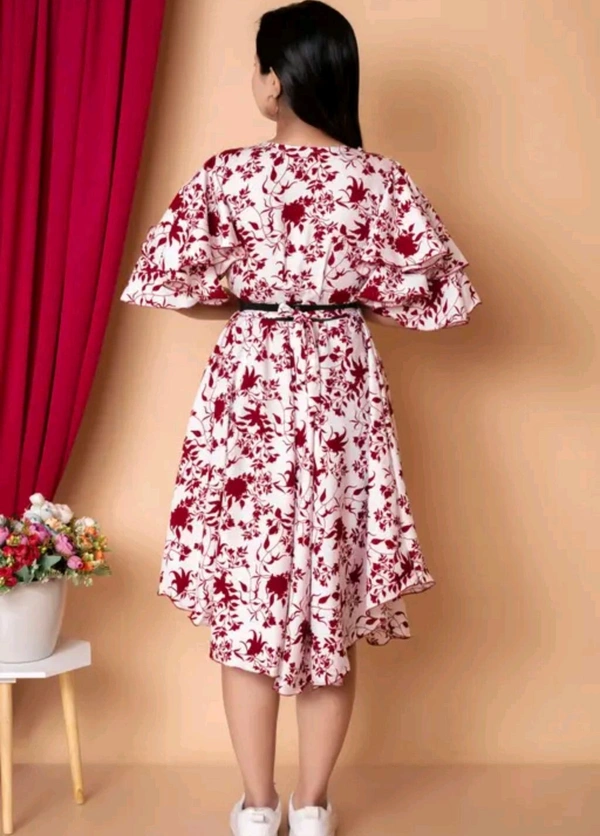 Woman Frock Girl Cloth Woman Stylish Frock Soot Women frock 2
Name: Women frock 2
Fabric: Rayon
Sleeve Length: Short Sleeves
Pattern: Printed
Net Quantity (N): 1
 - L