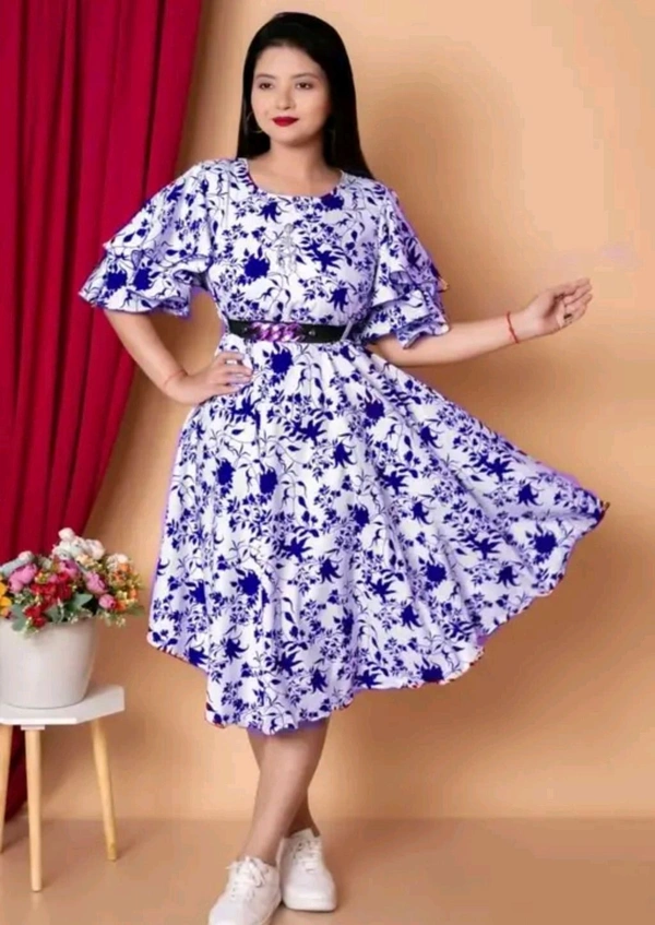 Cotton Woman Dress Frock Women frock 2
Name: Women frock 2
Fabric: Rayon
Sleeve Length: Short Sleeves
Pattern: Printed
Net Quantity (N): 1
Sizes:
 - S