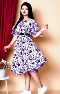 Cotton Woman Dress Frock Women frock 2
Name: Women frock 2
Fabric: Rayon
Sleeve Length: Short Sleeves
Pattern: Printed
Net Quantity (N): 1
Sizes:
 - S
