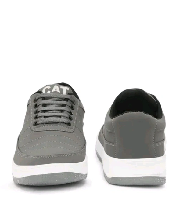 Sports Shoes 
Name: Sports Shoes 
Material: Syntethic Leather
Sole Material: PU
Fastening & Back Detail: Lace-Up
Pattern: Solid
Net Quantity (N): 1
Running/walk shoes/party wear shoes
Sizes: 
IND-6 (Foot Length Size: 25 cm, Foot Width Size: 10 cm) 
IND-7 (Foot Length Size: 25.5 cm, Foot Width Size: 10.1 cm) 
IND-8 (Foot Length Size: 26 cm, Foot Width Size: 10.2 cm) 
IND-9 (FootLeng - 7