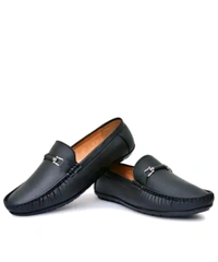 NEW TRENDY BLACK LOAFER
Name: NEW TRENDY BLACK LOAFER
Material: Synthetic
Sole Material: Pvc
Fastening: Slip On
Toe Shape: Round Toe
Net Quantity (N): 1
M.D. Loafer shoes are so comfortable shoes and wearing them looks very good.
Sizes: 
IND-6 (Foot Length Size: 25 cm, Foot Width Size: 10 cm) 
IND-7 (Foot Length Size: 26 cm, Foot Width Size: 10.1 cm - 8