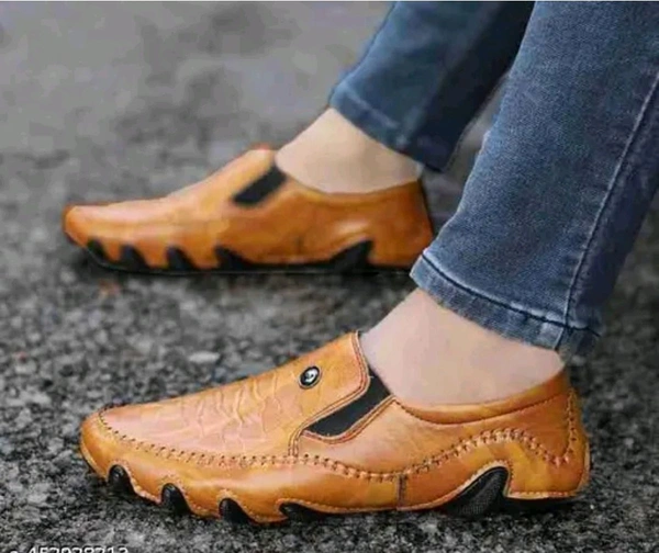 AKIKO GB Loafers - TAN
Name: AKIKO GB Loafers - TAN
Material: Synthetic
Sole Material: Rubber
Fastening: Slip On
Toe Shape: Round Toe
Net Quantity (N): 1
Sizes: 
IND-6 (Foot Length Size: 25.4 cm, Foot Width Size: 10 cm) 
IND-7 (Foot Length Size: 26 cm, Foot Width Size: 10 cm) 
IND-8 (Foot Length Size: 27.3 cm, Foot Width Size: 10 cm) 
IND-9 (Foot Length Size: 27.9 cm, Foot - 6