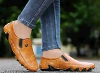 AKIKO GB Loafers - TAN
Name: AKIKO GB Loafers - TAN
Material: Synthetic
Sole Material: Rubber
Fastening: Slip On
Toe Shape: Round Toe
Net Quantity (N): 1
Sizes: 
IND-6 (Foot Length Size: 25.4 cm, Foot Width Size: 10 cm) 
IND-7 (Foot Length Size: 26 cm, Foot Width Size: 10 cm) 
IND-8 (Foot Length Size: 27.3 cm, Foot Width Size: 10 cm) 
IND-9 (Foot Length Size: 27.9 cm, Foot - 9