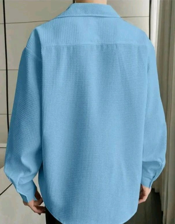 Blue Shirt Under 100 Boy Shirt Man Shirts Korian Style Shirt For Men Trendy Designer Men Shirts
Name: Trendy Designer Men Shirts
Fabric: Cotton Blend
Sleeve Length: Long Sleeves
Pattern: Striped
Net Quantity (N): 1
 - M