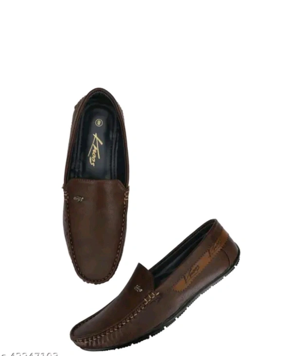 Stylish Men Loafers
Name: Stylish Men Loafers
Material: Synthetic
Sole Material: Pvc
Sizes:
IND-6, IND-7, IND-8, IND-9, IND-10, IND-11, IND-12
Elevate your style with this classy pair of Loafer from the house of  brand. Featuring a contemporary refined design with exceptional comfort, this pair is perfect to give your quintessential dressing an upgrade.
Country of Origin: India - 7