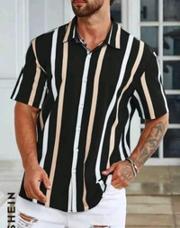 Half Shirt For Man Men Pretty Latest Men Shirts
Name: Pretty Latest Men Shirts
Fabric: Polycotton
Sleeve Length: Long Sleeves
Pattern: Striped
Net Quantity (N): 1
Sizes:
S - Xl