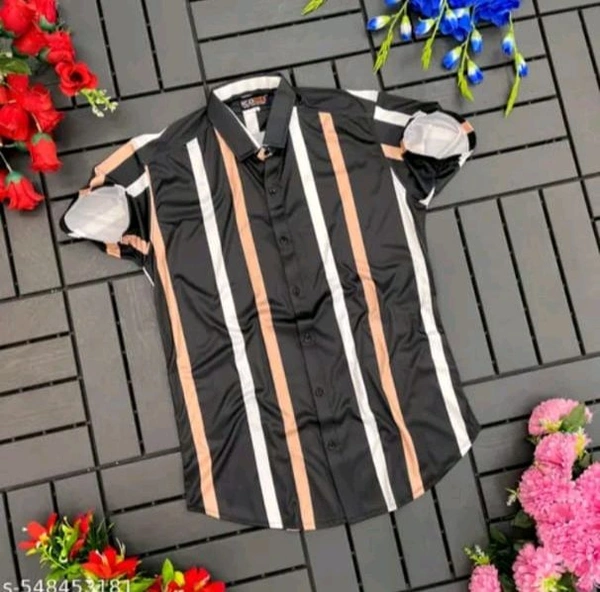 Half Shirt For Man Men Pretty Latest Men Shirts
Name: Pretty Latest Men Shirts
Fabric: Polycotton
Sleeve Length: Long Sleeves
Pattern: Striped
Net Quantity (N): 1
Sizes:
S - Xl