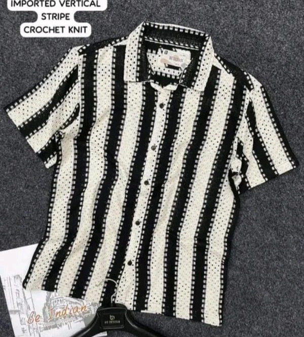Half Shirt For Man Men Pretty Latest Men Shirts
Name: Pretty Latest Men Shirts
Fabric: Polycotton
Sleeve Length: Long Sleeves
Pattern: Striped
Net Quantity (N): 1
Sizes:
S - L