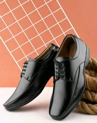 Formal Shoes For Men
Name: Formal Shoes For Men
Material: Synthetic
Sole Material: PVC
Fastening & Back Detail: Lace-Up
Pattern: Solid
Sizes: 
IND-6 (Foot Length Size: 26.4 cm) 
IND-7 (Foot Length Size: 27.1 cm) 
IND-8 (Foot Length Size: 27.8 cm) 
IND-9 (Foot Length Size: 28.1 cm) 
IND-10 (Foot Length Size: 28.8 cm) 
 - 9