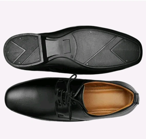 Formal Shoes For Men
Name: Formal Shoes For Men
Material: Synthetic
Sole Material: PVC
Fastening & Back Detail: Lace-Up
Pattern: Solid
Sizes: 
IND-6 (Foot Length Size: 26.4 cm) 
IND-7 (Foot Length Size: 27.1 cm) 
IND-8 (Foot Length Size: 27.8 cm) 
IND-9 (Foot Length Size: 28.1 cm) 
IND-10 (Foot Length Size: 28.8 cm) 
 - 9