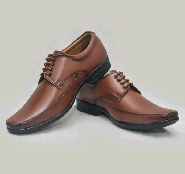 Formal Shoes For Men
Name: Formal Shoes For Men
Material: Syntethic Leather
Sole Material: PVC
Fastening & Back Detail: Lace-Up
Pattern: Solid
Sizes: 
IND-6 (Foot Length Size: 26.4 cm) 
IND-7 (Foot Length Size: 27.1 cm) 
IND-8 (Foot Length Size: 27.8 cm) 
IND-9 (Foot Length Size: 28.1 cm) 
IND-10 (Foot Length Size: 28.8 cm) 

Country of Origin: India - 7