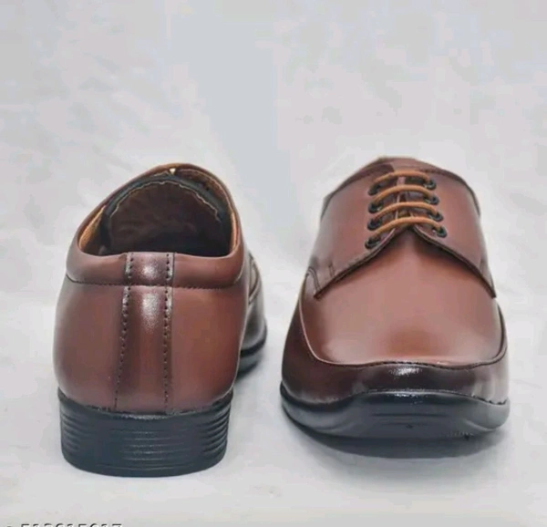 Formal Shoes For Men
Name: Formal Shoes For Men
Material: Syntethic Leather
Sole Material: PVC
Fastening & Back Detail: Lace-Up
Pattern: Solid
Sizes: 
IND-6 (Foot Length Size: 26.4 cm) 
IND-7 (Foot Length Size: 27.1 cm) 
IND-8 (Foot Length Size: 27.8 cm) 
IND-9 (Foot Length Size: 28.1 cm) 
IND-10 (Foot Length Size: 28.8 cm) 

Country of Origin: India - 7