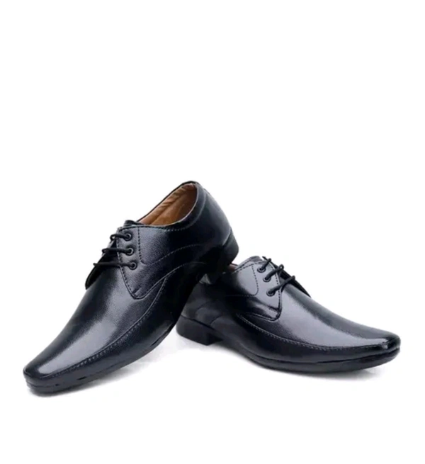 Formal shoe
Name: Formal shoe
Material: Synthetic
Sole Material: PU
Fastening & Back Detail: Lace-Up
Pattern: Solid
Net Quantity (N): 1
Best comfortable form men its party wear shoe
Sizes: 
IND-6, IND-7, IND-8, IND-9, IND-10
Country of Origin: India - 8