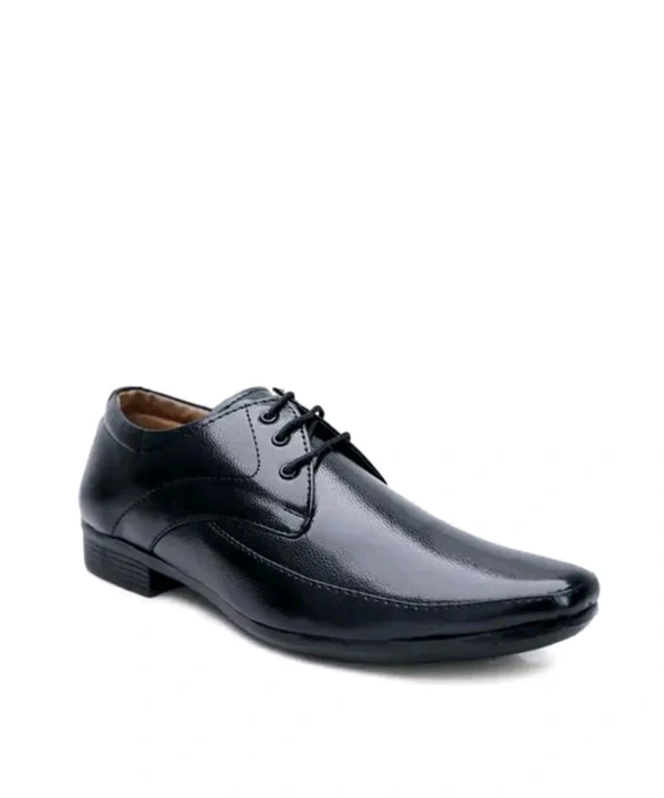 Formal shoe
Name: Formal shoe
Material: Synthetic
Sole Material: PU
Fastening & Back Detail: Lace-Up
Pattern: Solid
Net Quantity (N): 1
Best comfortable form men its party wear shoe
Sizes: 
IND-6, IND-7, IND-8, IND-9, IND-10
Country of Origin: India - 9