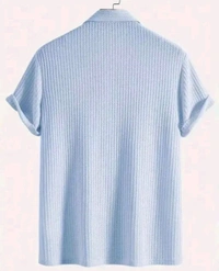 MarkTP Men's polo  Textured Polo T-shirt
Name: MarkTP Men's Dark Green Textured Polo T-Elevate your everyday style with this waffle-knit polo t-shirt, blending casual comfort with a smart edge. Crafted from breathable cotton or cotton-blend fabric, the textured waffle weave adds depth and dimension while ensuring all-day comfort. Featuring a - L