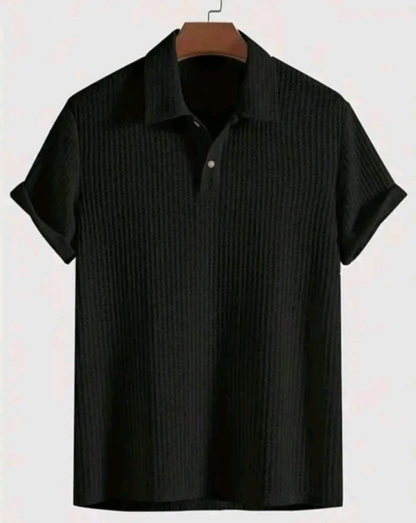 MarkTP Men's polo  Textured Polo T-shirt
Name: MarkTP Men's Dark Green Textured Polo T-Elevate your everyday style with this waffle-knit polo t-shirt, blending casual comfort with a smart edge. Crafted from breathable cotton or cotton-blend fabric, the textured waffle weave adds depth and dimension while ensuring all-day comfort. Featuring a - L