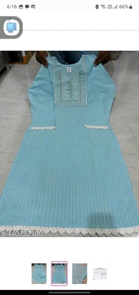 Soft Blue Cotton Woman Kurti Pant Set Girl Kurta Set NEW DESING KURTA SET 
Name: NEW DESING KURTA SET 
Kurta Fabric: Cotton
Bottomwear Fabric: Cotton
Sleeve Length: Three-Quarter Sleeves
Pattern: Solid
Set Type: Kurta with Dupatta and Bottomwear
Stitch Type: Stitched
Net Quantity (N): Single
Sizes: 
S - L