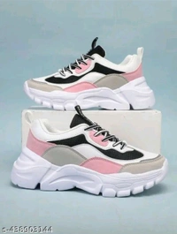 Pink Woman Shoes Sneakers New classy, trending and multy colour sports and casual sneakers for women and girls 
Name: New classy, trending and multy colour sports and casual sneakers for women and girls 
Material: Syntethic Leather
Sole Material: Airmix
Pattern: Colorblocked
Fastening & Back Detail: Lace-Up
Net Quantity (N): 1
 - 9