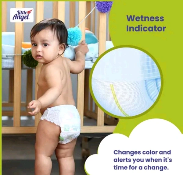 Pants diapers M (5-11KG) (80 Pcs)
Name: Pants diapers M (5-11KG) (80 Pcs)
Product Name:  Little Angel Baby Diaper Pants, Medium (2 X Pack of 40)
Size: M
Net Quantity (N): 2
Little angel extra dry pants are made specially for the Indian baby. With first in category features like wetness indicator. Extra thin core designed to give superior absorbency and keep your little angel’s  - M