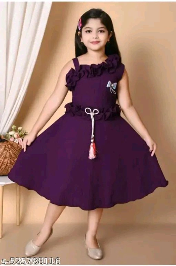 Child Cloths Girl Frock Agile Comfy Girls Frocks & Dresses
Name: Agile Comfy Girls Frocks & Dresses
Fabric: Cotton Blend
Sleeve Length: Sleeveless
Pattern: Solid
Net Quantity (N): Single
Sizes:
 - 11-12