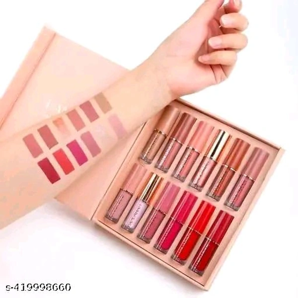 Beauzy  12Pcs. Velvet Matte Liquid Lipstick Set, Waterproof Long Lasting Quick drying Non-Stick CupNude Lip Stain Kit, Up to 24H Wear, Professional Lip Makeup Gift Kit for Women (2.5ml x 12)
Name: Beauzy  12Pcs. Velvet Matte Liquid Lipstick Set, Waterproof Long Lasting Quick drying Non-Stick CupNude Lip Stain Kit, Up to 24H Wear, Professional Lip Makeup Gift Kit for Women - Pecie 1