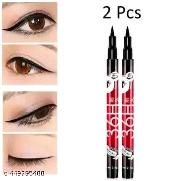 professional black 36h eyeliner pen waterproof eyeliner pencil pen pack of 2
Name: professional black 36h eyeliner pen waterproof eyeliner pencil pen pack of 2
Product Name: professional black 36h eyeliner pen waterproof eyeliner pencil pen pack of 2
Shade: Black
Type: Waterproof
Net Quantity (N): 2
Add On: Kajal

Country of Origin: India