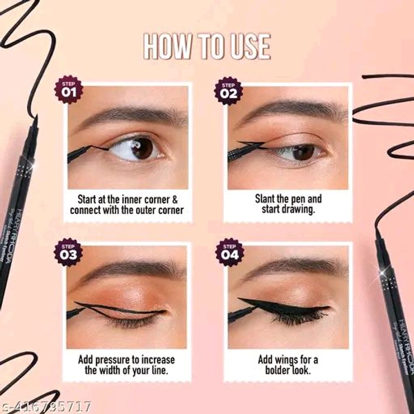 Deep Black Sketch Matte Eyeliner|Waterproof Eyeliner Pencil|Smudge-Proof Eyeliner|Firm Tip Eyeliner|DeepEyeliner|1.2G
Name: Deep Black Sketch Matte Eyeliner|Waterproof Eyeliner Pencil|Smudge-Proof Eyeliner|Firm Tip Eyeliner|Deep Black Eyeliner|Long-Lasting Eyeliner|Single-Stroke Application Eyeliner|1.2G Product Name: Hilary Rhoda Deep Black
Shade: Black
Type Water Proof 