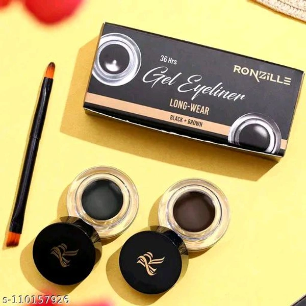 Black & Brown 2 in 1 Waterproofb & Smudge Proof 24hrs Gel Eyeliner /Gel Kajal 6 g
Name: Black & Brown 2 in 1 Waterproofb & Smudge Proof 24hrs Gel Eyeliner /Gel Kajal 6 g
Product Name: RONZILLE Black & Brown 2 in 1 Waterproofb & Smudge Proof 24hrs Gel Eyeliner /Gel Kajal 6 g
Type: Gel & Cream
Net Quantity (N): 1

Country of Origin: India