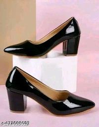 Woman Jooti Shoes High Heel U R WOMEN
Name: U R WOMEN
Material: Patent Leather
Sole Material: Pvc
Pattern: Solid
Net Quantity (N): 1
GOOD QUALITY 
BEST PRODUCT
 - 9